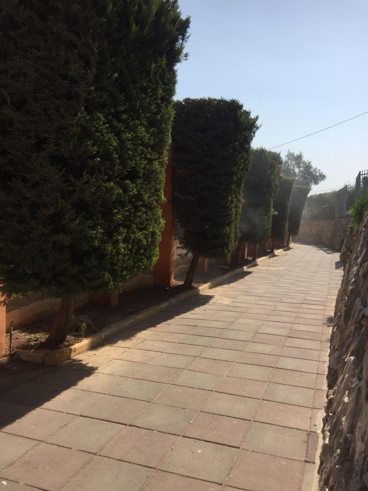 اندلاع حريق في محيط مدرسة في طمرة